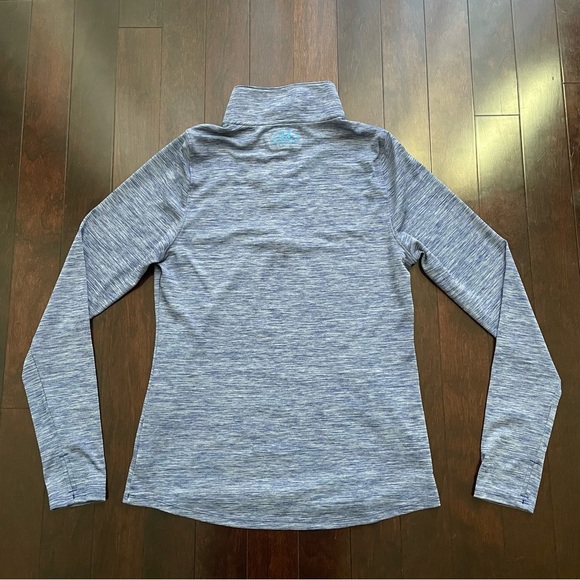 Under Armour Blue Quarter Zip Athletic Semi-Fitted Pullover Top long sleeve M - Picture 5 of 9